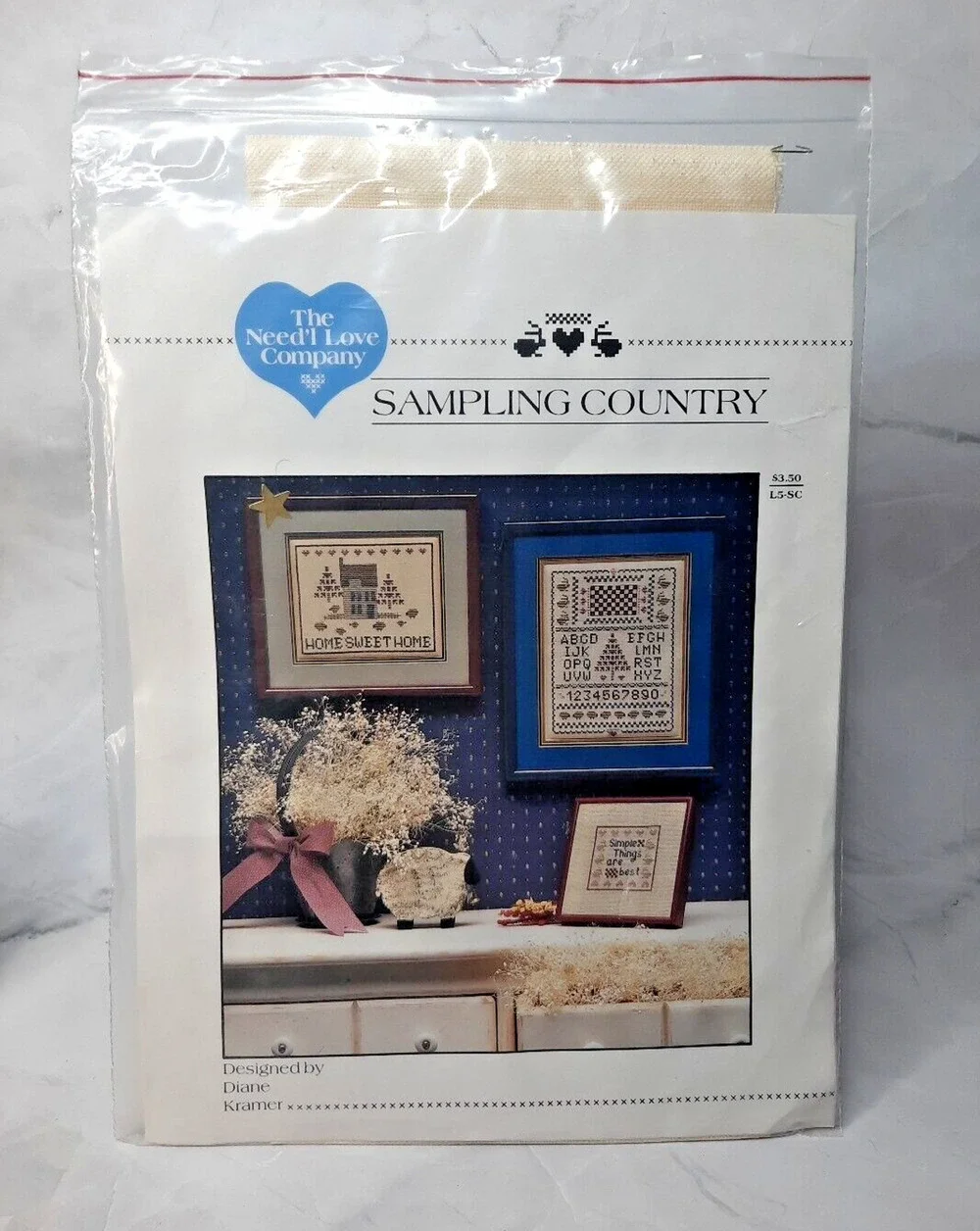 The Need'l Love Company Sampling Country Cross Stitch Sampler Sheep At Home